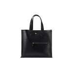 Montblanc Classico Seeria &Uuml;hev&auml;rviline Vintage Pallaadium &Uuml;mmargune S&otilde;rmus Nahast ja Vasikanahast Kandekott Meeste Kandekotid Must 130045 Shopping Bag Set(Basic Set+Shopping Bag)