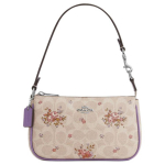 Coach Nolita 19 Klassikaline Prindi Segatud Monogramm S&uuml;nteetilisest Nahast &Otilde;lakott-Tote V&auml;ike Naiste K&auml;ekotid Liiv-Kollane Segatud V&auml;rvid CAQ19-SVSAS Basic Set (Bag+Dust Bag)