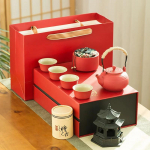 Keraamiline Kung Fu teekomplekt Jaapani kaasaskantav reisiteekomplekt Kodukontor &Uuml;ks pott Kuue tassi teekomplekt teetseremoonia Pu'er rohelise tee teekann