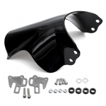 Mootorratta universaalne ABS-materjalist tuuleklaas koos kronsteini tarvikutega 30x35cm Honda Yamaha Kawasaki Suzukile must