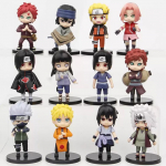 12 tk Naruto Shippuden Anime tegelaskuju komplekt Q versioon PVC m&auml;nguasjad lastele J&otilde;ulukingitused