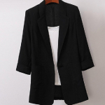 Moodne naiste &uuml;hev&auml;rviline Slim Fit vaba vabaaja &uuml;likond keskmise pikkusega pluss suuruses jope 2XL