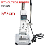 ZONESUN ZS-90 kuumfooliumtr&uuml;kimasin PVC-kaardi, naha, paberi jaoks 110V Iron Plate 5x7cm without holder
