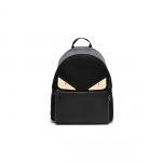 Fendi metallist koletise silmadega suure mahutavusega nailonist ja nahast seljakott Meeste seljakott Must 7VZ042-A2FT-F0KUR Basic Set (Bag+Dust Bag)