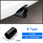 BMW 1 2 3 4 5 Seeria X1 3GT F20 F22 F30 F32 F34 F36 F10 F48 jaoks Autokujundus Tagumine Summutitoru Kate Liistraam Autotarvikud K Type black