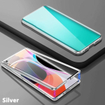 360&deg; t&auml;iskaitsega metallist magnetiline kahepoolne klaasist kl&otilde;pslukuga telefoni&uuml;mbris Samsung S26 Ultra S24 S22 S23 S25 Ultra /Seeriale Galaxy S26 Ultra white