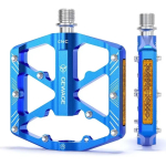 GEWAGE Bike Flat Pedals 3 Bearing Aluminum Alloy 9/16 Bicycle Pedal Chromium molybdenum steel shaft Non-slip Pedals Bike Parts