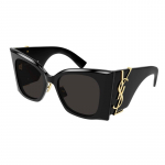 Saint Laurent Kirjalogo Metallist Ninapehmendused Ebakorrap&auml;rane Raam P&auml;ikeseprillid Naiste p&auml;ikeseprillid Must SLM119F-BLAZE001 Basic Packaging-Eyeglass Case,F