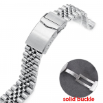 Tugev roostevabast terasest kellarihm Seiko Quick Fit k&auml;ev&otilde;rule Jubilee tugeva pandlaga kruvilink 20mm 22mm Meeste kellatarvikud 20mm&no logo h&otilde;be
