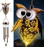 P&auml;ikesepaneeliga &ouml;&ouml;kull tuulekell lamp v&auml;lisdekoratsioon kellatorud metallist tuulekellad &otilde;ues aed hoov terrass rippuv valgusti ornament valge