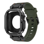 Silikoonrihm+&uuml;mbris Veekindel Apple Watch Ultra 3 2 49mm Series 11-10 46mm jaoks Iwatch SE 7 4-9 SE 44mm 45mm jaoks For S10 S11 46mm black