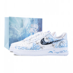Nike Air Force 1 Icelike Spirit Lamba libisemiskindel kulumiskindel madal topiga rulaketsid Unisex Sinine Valge CT1990-100(Team836-) 36.5