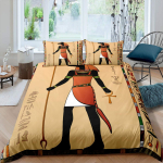 Vana-Egiptuse tekikott Egiptuse s&uuml;mboliga voodipesukomplekt Vintage vaaraop&uuml;ramiid Boho tribal pol&uuml;ester tekikott 2/3 tk kuninganna 135x200cm