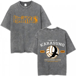 Pestud Vintage Anime Haikyuu Yu Nishinoya Graafilise Tr&uuml;kiga T-s&auml;rk Meestele Naistele Suvine Manga &Uuml;lesuuruses T-s&auml;rgid Meeste Vabaaja Puuvillased T-s&auml;rgid S