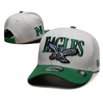 Philadelphia Eagles Vintage Snapback M&uuml;ts, Kreemjasvalge ja Kelly Roheline Reguleeritav NFL Meeskonna Pesapallim&uuml;ts F&auml;nnidele one size