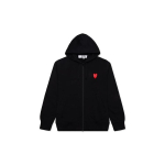 Comme des Gar&ccedil;ons PLAY COMME des GARCONS PLAY Punane kuhjatud s&uuml;damikuga lukuga pusa Meeste AZ-T294-051-1 S white