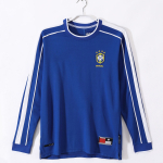 Brasiilia rahvuskoondis retro klassikaline jalgpalli l&uuml;hikeste varrukatega top t&auml;navastiililine vabaaja hip-hopi stiilis riietus Maailmameistriv&otilde;istlused sport S blue