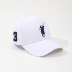 (valge) Polo M&uuml;ts Pesapallim&uuml;ts Spordi Klassikaline M&uuml;ts Suur Hobune Ratsanik Vabaaja Tikand Ei. 3 white