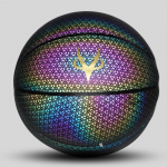 Helendav korvpall Suurus 7 &Ouml;&ouml;m&auml;ng V&auml;lis-Sise-Spordiala T&auml;htedega Size 7 Basketball Standard Ball