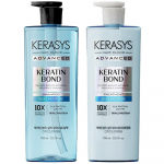 Kerasys Keratin Bond Silky Moisture &Scaron;ampoon ja Palsam Komplekt - Niisutav & Silendav, 750ml + 750ml