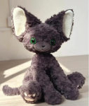 Saksa Devon Rexi pl&uuml;&uuml;sist m&auml;nguasi T&auml;idisega Kawaii Must Kass Must Valge Kutsikas Pl&uuml;&uuml;sloom Lastele Pehmed m&auml;nguasjad Laste s&uuml;nnip&auml;evaks about 30cm gray