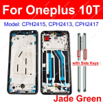 OnePlus Oneplus 1+ 10 Pro 10Pro 10R 10T keskmine raamikate esiraam keskmine korpus k&uuml;lgmiste nuppudega/ilma &scaron;assii 10T-Green black