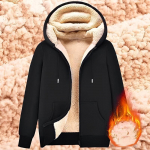 Meeste kapuutsiga lambavillast kapuutsid Cardigan Plus sametist paksendatud talvine soe lahtine neutraalne mood kampsun must hall meresinine M must