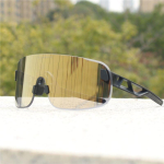 ELICIT Kerged Jalgrattiprillid Meestele Naistele Tuulekindlad Tolmukindlad Vahetatavad Klaasid TR90 Raam Black/Gold beige