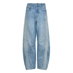 Adidas Originals Pehme Denimm L&otilde;tv Vabaaja Triibulised Mitmek&uuml;lgsed Mugavad Teksap&uuml;ksid Naiste teksap&uuml;ksid LF2319 26 gray