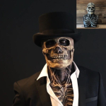 Halloween Hirmutav Kolju Mask Halloweeni Pidu Karneval Cosplay Rekvisiit Uudsus Realistlik Kolju Lateksmask Paha Punane Kolju Peakate