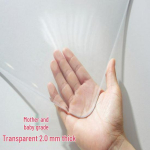 Eriti paks l&otilde;hnatu pehme klaasist PVC laualina - 5 mm l&auml;bipaistev, veekindel, kuumakindel, pesuvaba s&ouml;&ouml;gi- v&otilde;i kohvilaua jaoks. 80*120cm