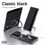 Luksuslik Ehtsa Nahast Magnetiline Kaan Samsung Galaxy Z Fol8 Ultra/ Z Fold 8 Ultra jaoks/Metallist R&otilde;ngashoidja Nutikas Aknaga Flip-kaas Galaxy Z Fold 8 Ultra