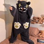 S&uuml;gis/Talv Halloweeni K&otilde;rvitsa Korallfliisist &Uuml;hesosaline Pidžaama Paaridele XL/XXL (Double Size) brown