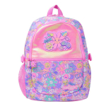 Smiggle P&auml;evalillekollektsioon T&uuml;drukute Seljakott Roosa Suure Mahutavusega Kerge Koolikott Lastele Large school bag 42*30cm