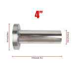 Universaalne reguleeritav 85mm 3,5 /98mm 4 /110mm 4,5 auto roostevaba kroom v&auml;ljalaske summuti summuti 4 Unadjustable