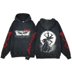 Vintage Meeste Huppar Anime Berserk Manga Graafiline L&otilde;tv Mood Pullover S&uuml;gisesed Riided Vabaaja Riided Naiste Topid Dressipluusid L
