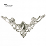 24 tk ehete rauast &uuml;mbris, v&auml;ljal&otilde;igete raamatukarp, lauanurk, dekoratiivkaitse k&auml;sit&ouml;&ouml; pronksi