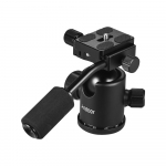 K&auml;epideme statiivi kuulpea 360 kraadi p&ouml;&ouml;rlev panoraam kuulpea 1/4-tollise kruviga 3/8 tolli must