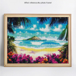 Teemantmaaling DIY Teemanttikandite m&uuml;&uuml;k Maastik Teemantmosaiik T&auml;is&uuml;mmargune kivipilt 20X30