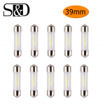 10tk C5W Led pirnid 41mm 39mm 36mm 31mm COB autosisustus Festoon Dome Reading Light Allikas valge k&uuml;lgmine numbrim&auml;rk Lamp 12V 39mm