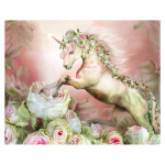 T&auml;is&uuml;mmarguse puuriga teemantmaal  &Uuml;kssarvik  tikandid ristpistes kividega kodukaunistus 20X30CM