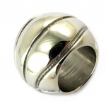 Les Tr&eacute;sors De Lily [N5090] - Pendentif acier 'Tennis' chrome h&otilde;be