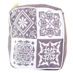 Les Tr&eacute;sors De Lily [Q1961] - Cale porte 'Boho' gris (carreaux) - 16x14x10 cm hall