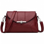 SCIONE nahast k&auml;ekotid Lihtne stiil naiste &otilde;lakott Clutch 26cm*10cm*17cm burgundiapunane
