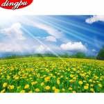 Teemantmaalimine p&auml;evalilled n&auml;put&ouml;&ouml; 5D DIY tikandid T&auml;is&uuml;mmargused kivid Mosaiik T&auml;ielik paigutus Kodukaunistus 20X30CM