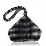 &Otilde;htune peokott teemantidega Ladies bankettkivist kott K&auml;ekott 15cm*5cm*26cm must