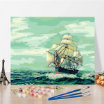 DIY maalimine numbrite j&auml;rgi K&auml;sitsi valmistatud digitaalne &otilde;limaal L&otilde;uend numbrid numbrite maalimine &otilde;limaal 40x50cm no frame