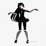 Mustad juuksed Five Nights At Freddy's 2 Nuku pealekandmised riietele T-s&auml;rk Koti soojus&uuml;lekande kleepsud Triigitavad paigad