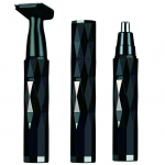 Trimmerkomplekt ninak&otilde;rva juuksetrimmer meestele ja naistele laetav valutu ninakarvade eemaldaja must