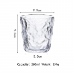 Uus majapidamisklaasist veetass naistele Ins Suvine &otilde;lletops Kvaliteetne liustikumustriga suur piimatass tee kohv puuviljamahla tass 260ml